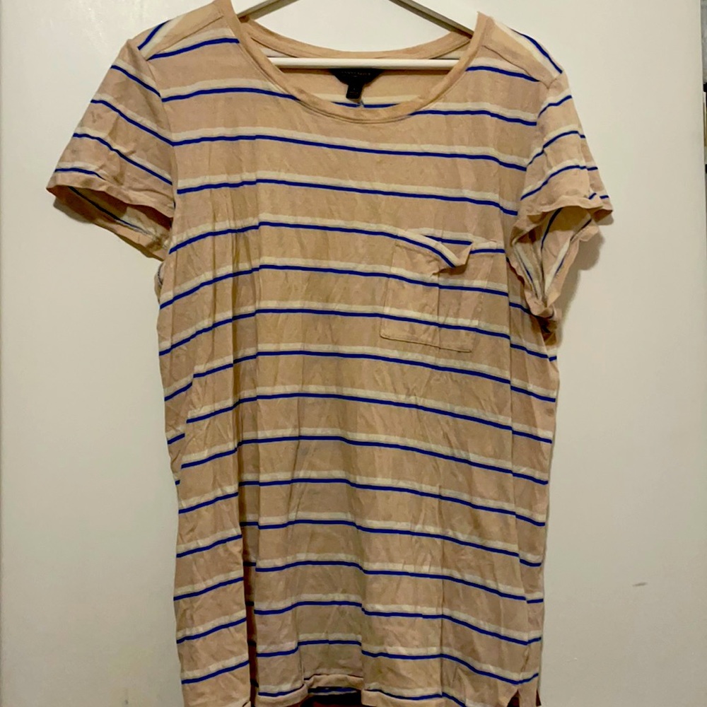 Lightweight Striped Pocket Women’s T-shirt